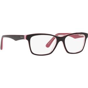 NEW VOGUE EYEWEAR women's vo 2787 eyeglasses in black front with red inside